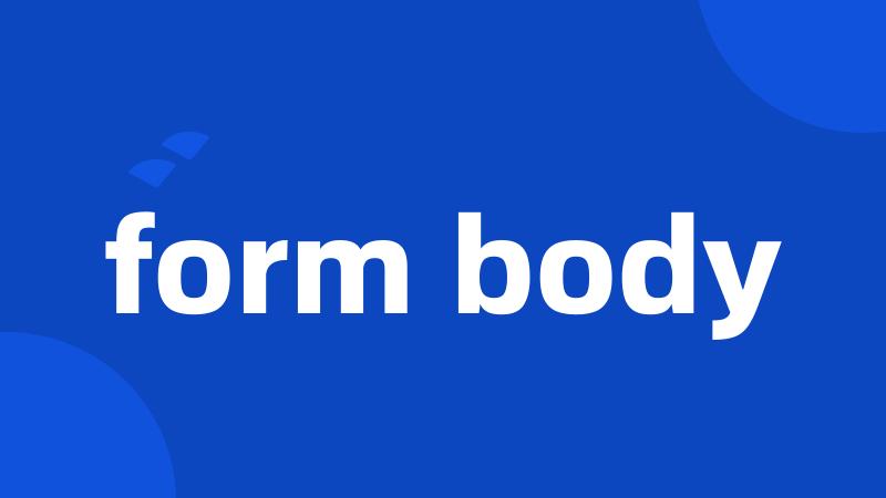 form body