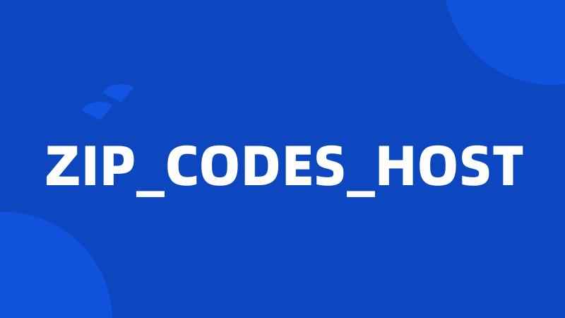 ZIP_CODES_HOST