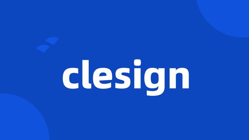 clesign