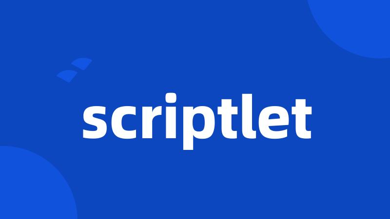 scriptlet