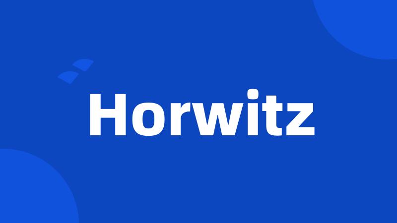 Horwitz