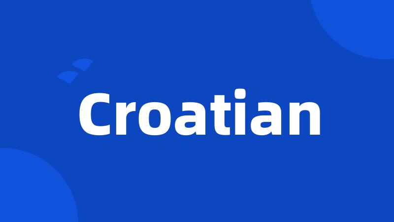 Croatian