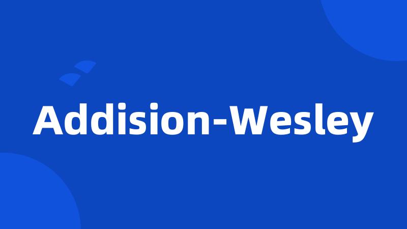 Addision-Wesley