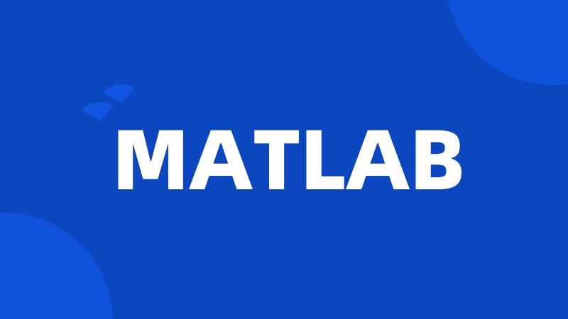 MATLAB