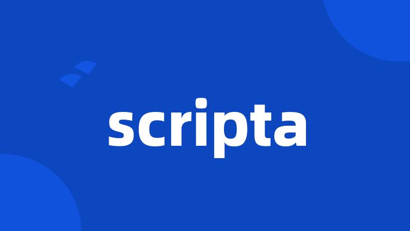 scripta