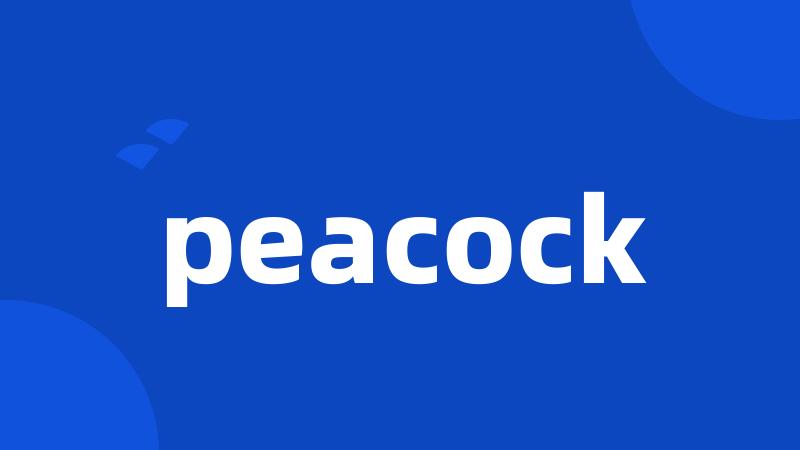 peacock