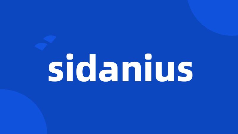 sidanius