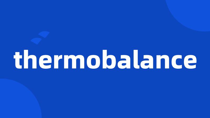 thermobalance