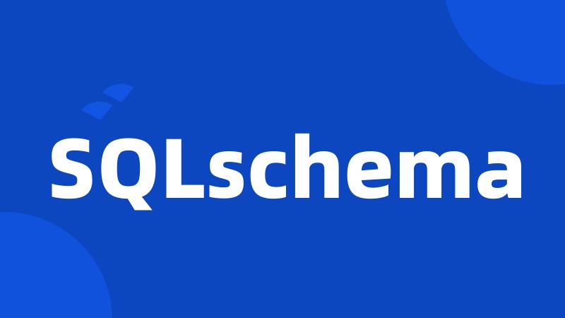 SQLschema