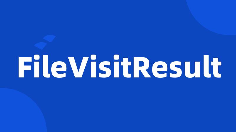 FileVisitResult