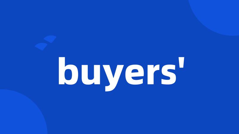 buyers'