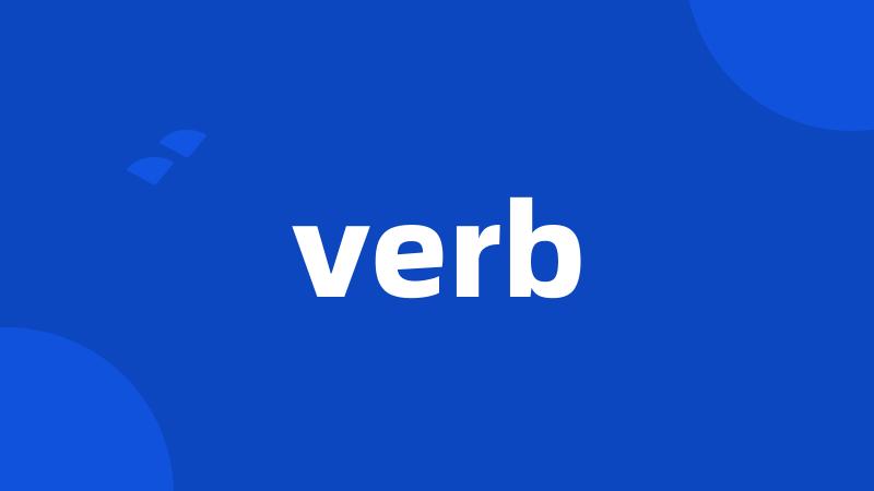 verb