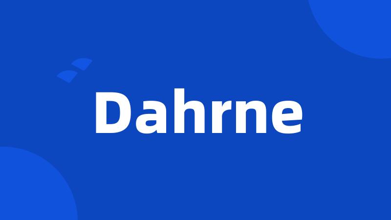 Dahrne