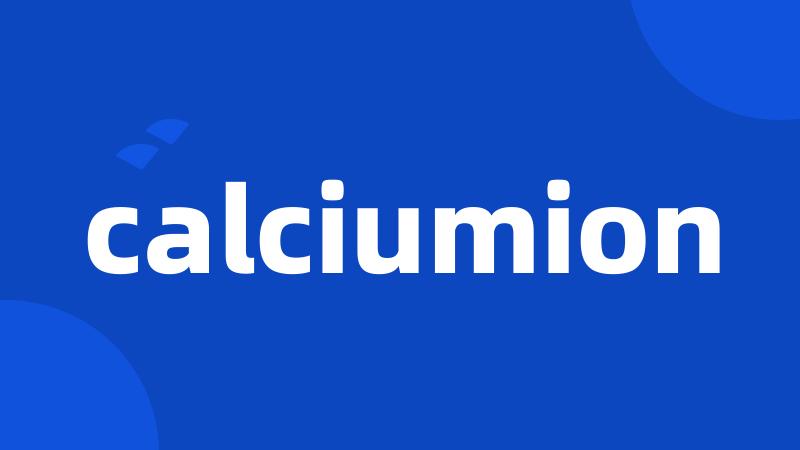 calciumion