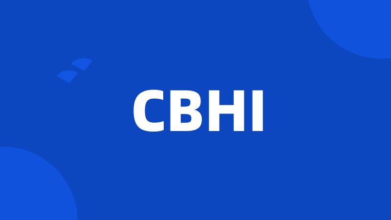 CBHI