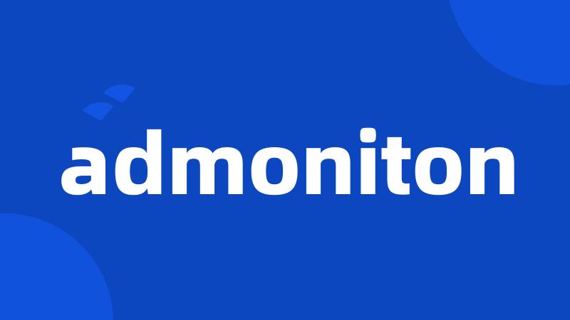 admoniton