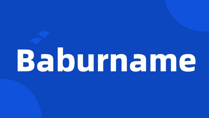 Baburname