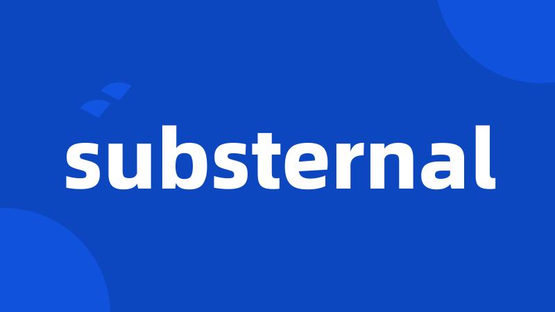 substernal