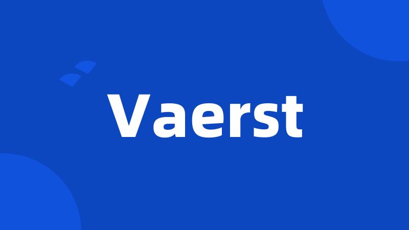 Vaerst