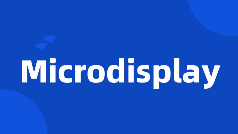 Microdisplay