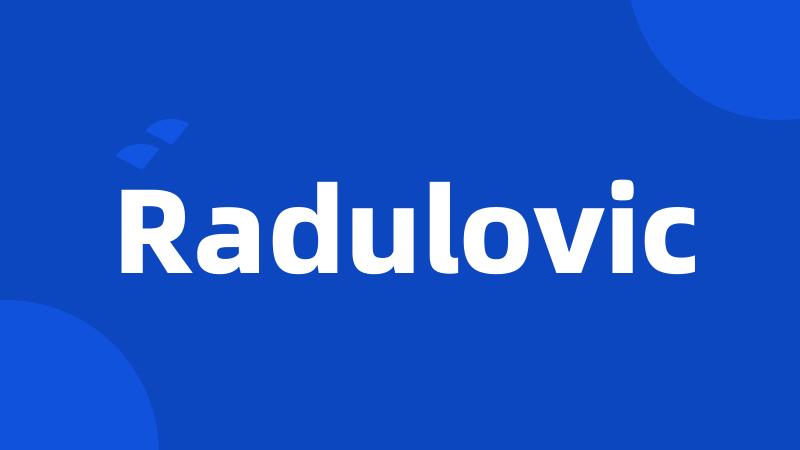 Radulovic