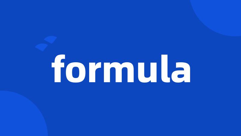 formula