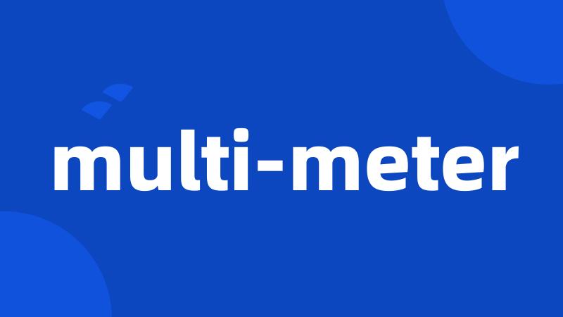 multi-meter