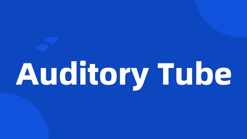 Auditory Tube