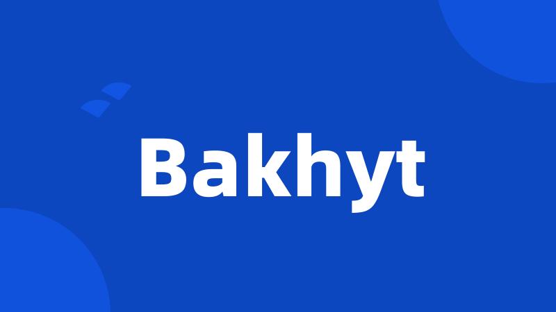 Bakhyt