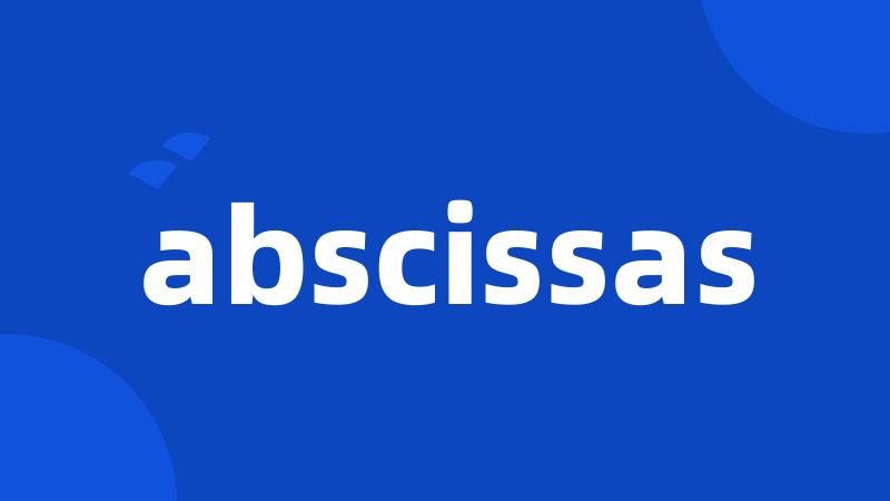 abscissas