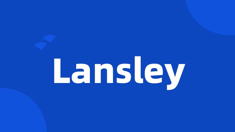 Lansley