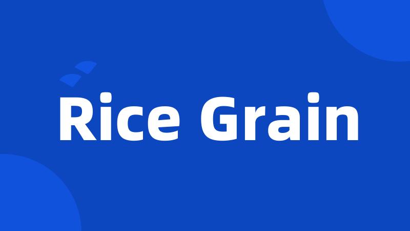 Rice Grain