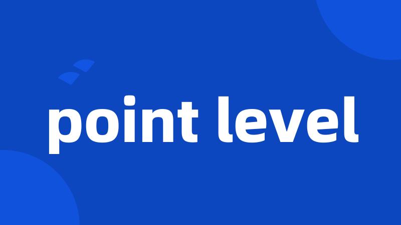 point level