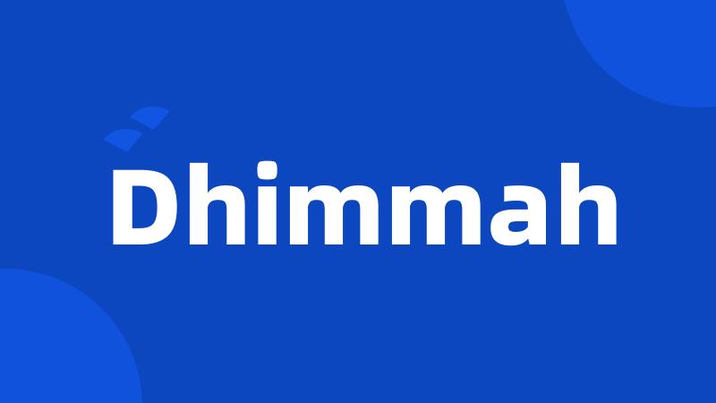 Dhimmah