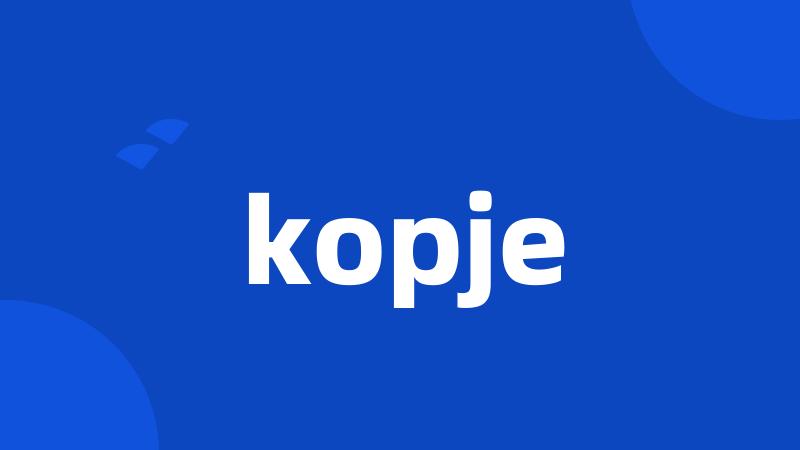 kopje