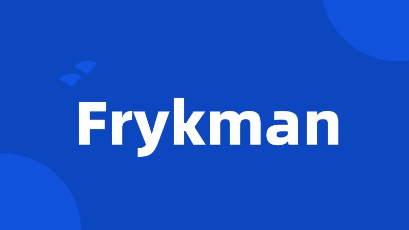 Frykman