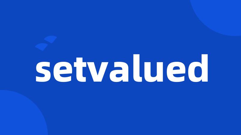 setvalued