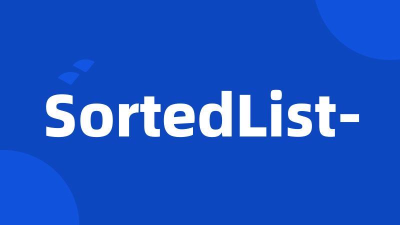 SortedList-