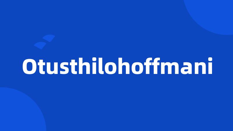 Otusthilohoffmani