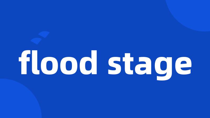 flood stage