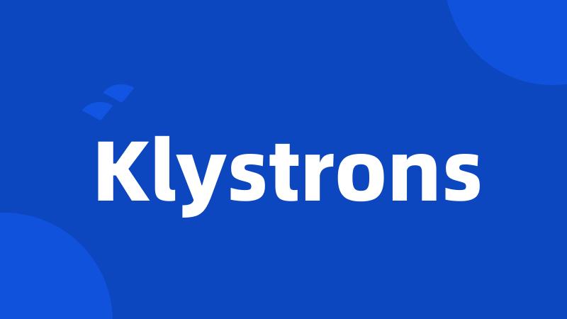 Klystrons