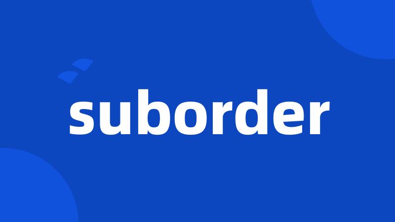 suborder