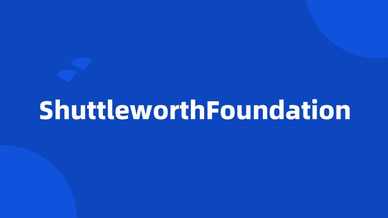 ShuttleworthFoundation