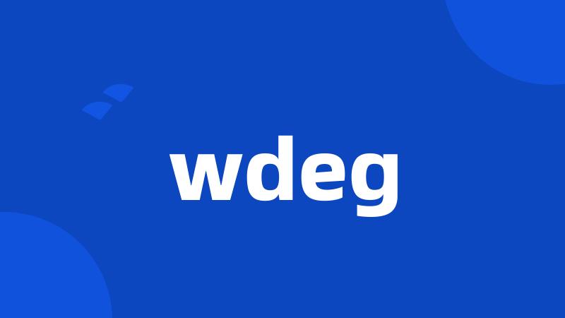 wdeg