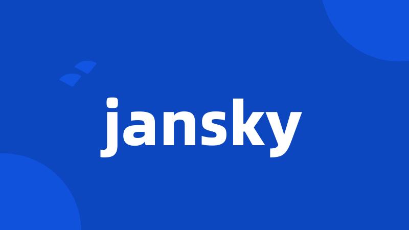 jansky