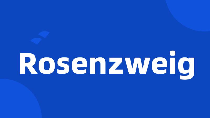 Rosenzweig