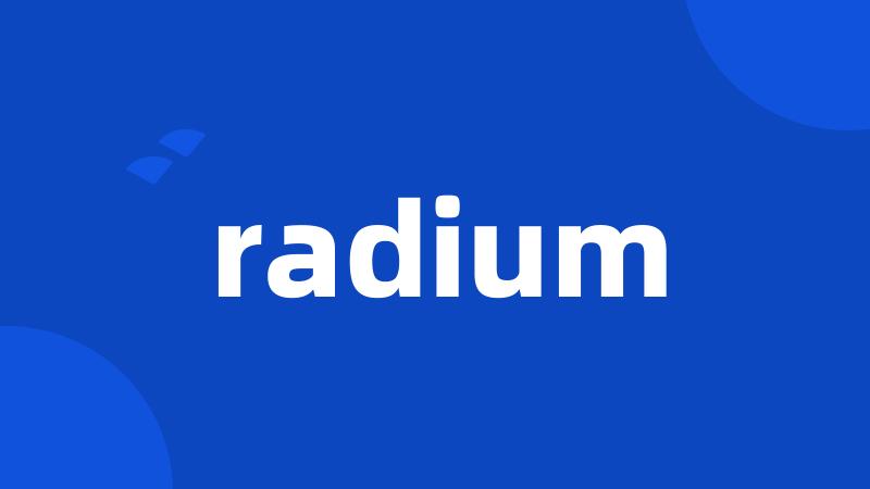 radium