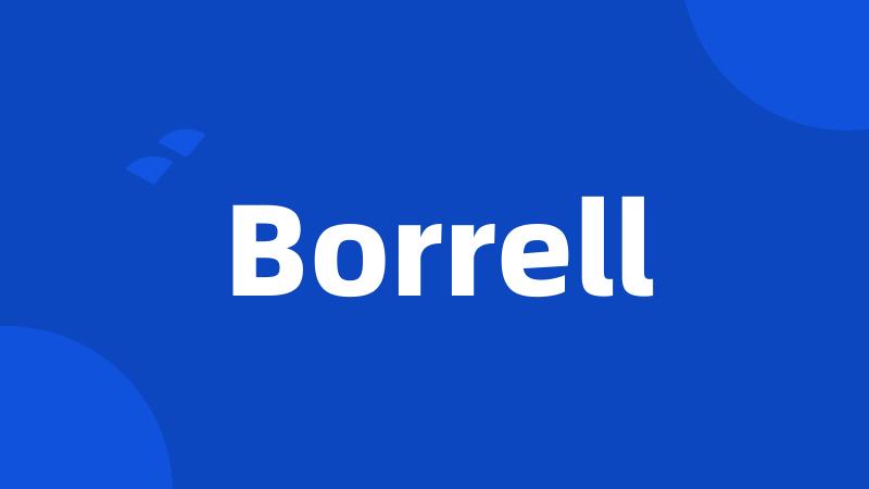 Borrell