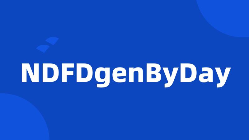 NDFDgenByDay