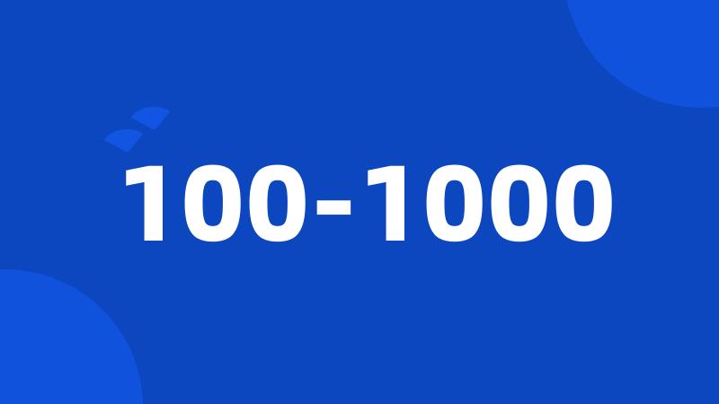 100-1000